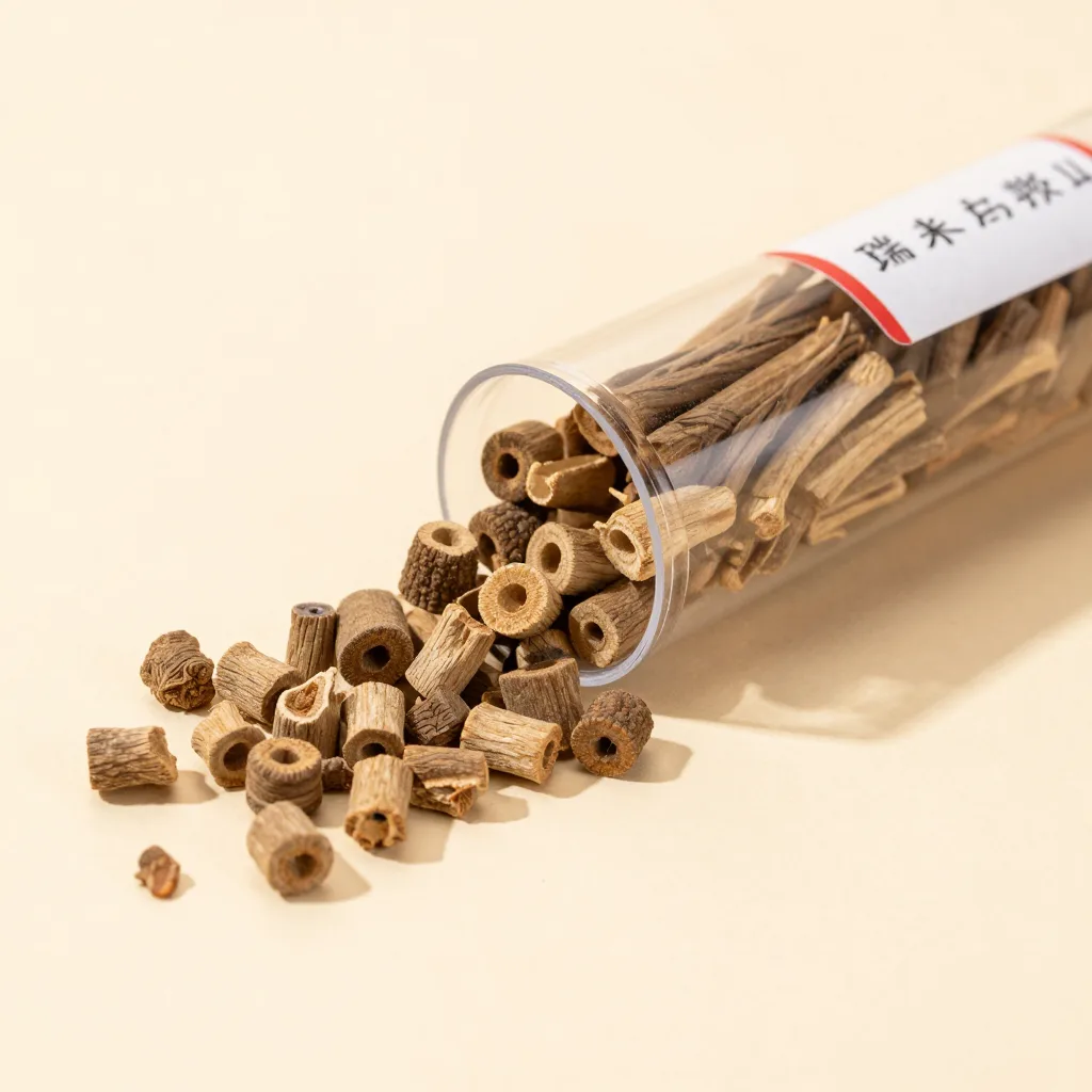 A box of oud-heavy bakhoor wood chips on a light background